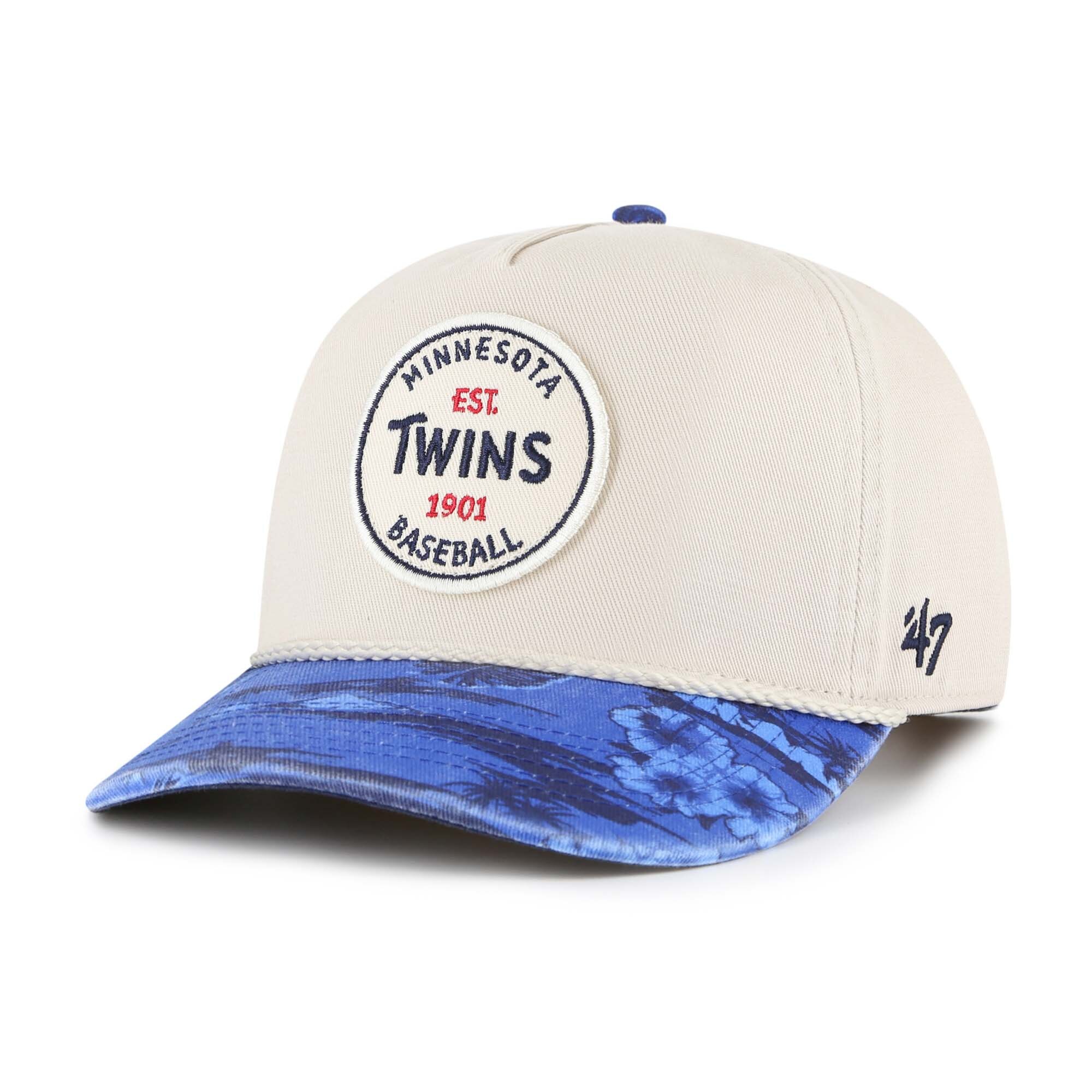 Minnesota Twins Jerseys Shop - mens minnesota twins 47 creamnavy fiji rope hitch adjustable hat Collection | Twins Fan Essentials