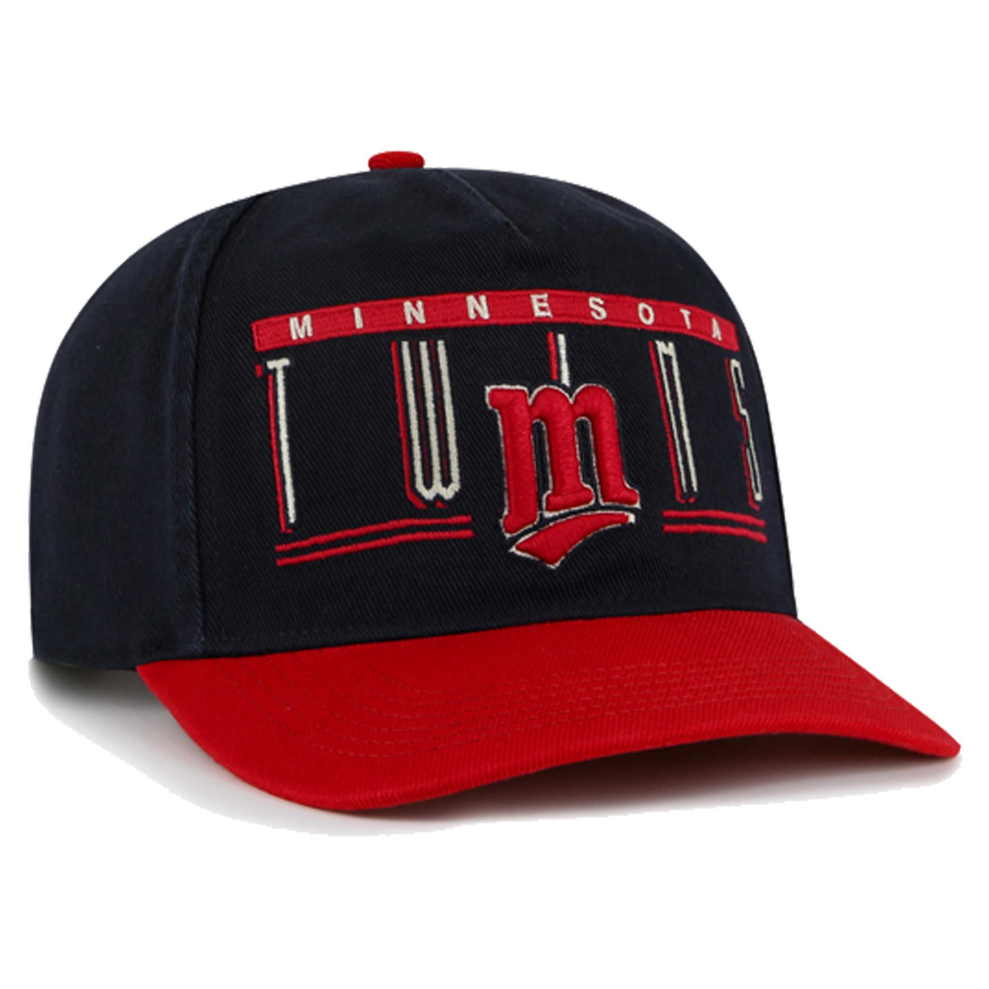 Minnesota Twins Jerseys Shop - mens minnesota twins 47 navy double headed baseline hitch adjustable hat Collection | Twins Fan Essentials