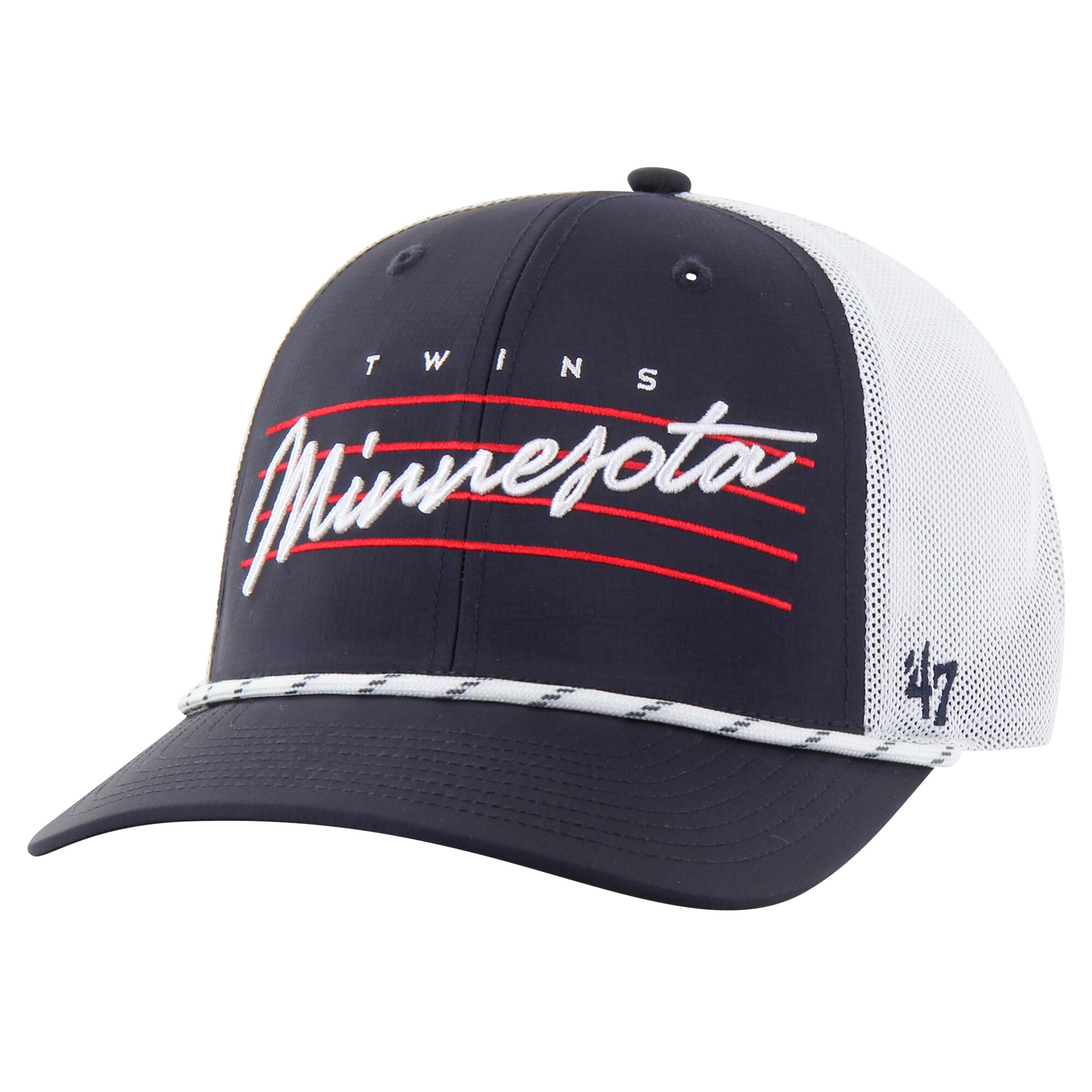 Minnesota Twins Jerseys Shop - mens minnesota twins 47 navy downburst trucker adjustable hat Collection | Twins Fan Essentials