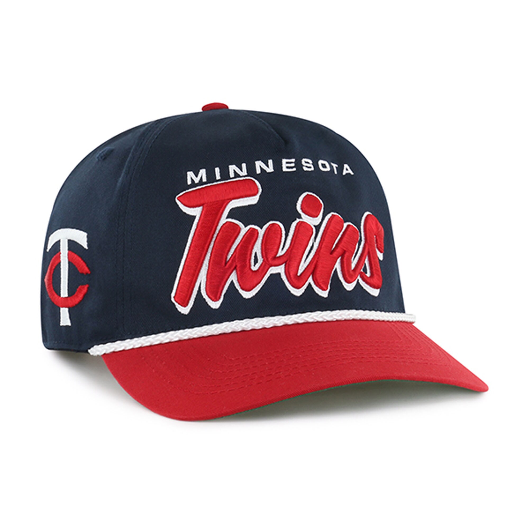Minnesota Twins Jerseys Shop - mens minnesota twins 47 navy dropshadow rope hitch adjustable hat Collection | Twins Fan Essentials
