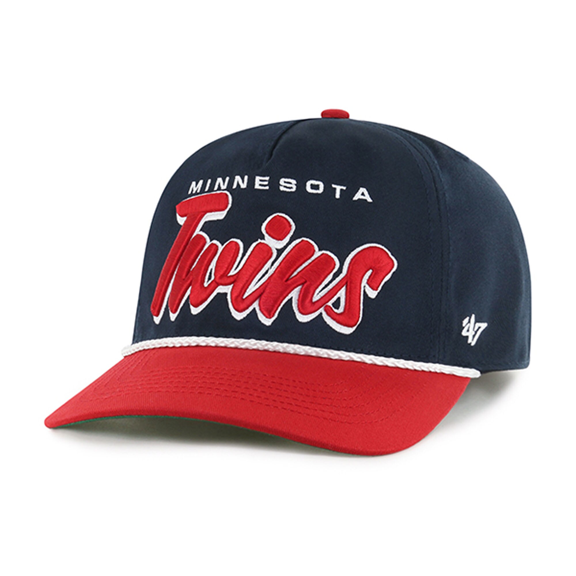 Minnesota Twins Jerseys Shop - mens minnesota twins 47 navy dropshadow rope hitch adjustable hat Collection | Twins Fan Essentials