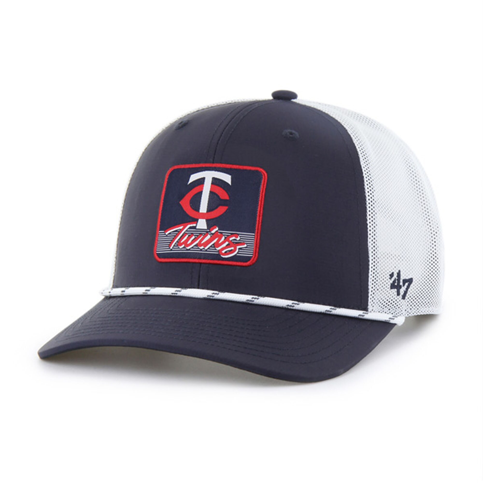 Minnesota Twins Jerseys Shop - mens minnesota twins 47 navywhite scratch adjustable trucker hat Collection | Twins Fan Essentials