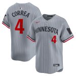 Minnesota Twins Jerseys Shop - mens minnesota twins carlos correa nike gray road limited player jersey Collection | Twins Fan Essentials
