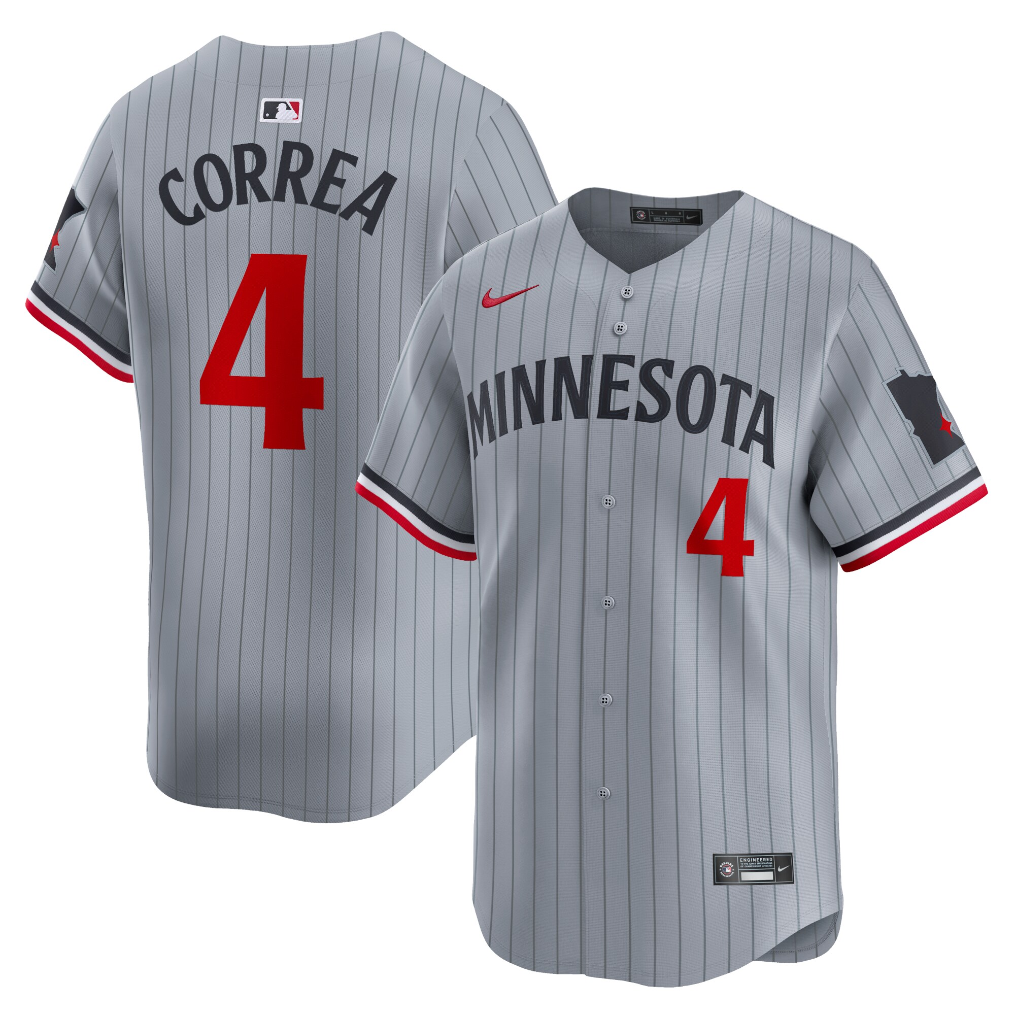 Minnesota Twins Jerseys Shop - mens minnesota twins carlos correa nike gray road limited player jersey Collection | Twins Fan Essentials