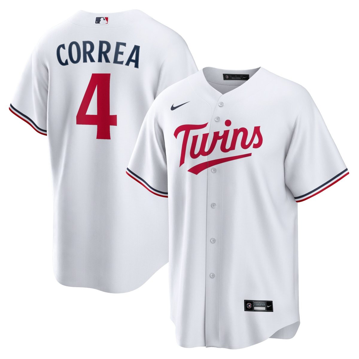 Minnesota Twins Jerseys Shop - mens minnesota twins carlos correa nike white home replica player jersey Collection | Twins Fan Essentials