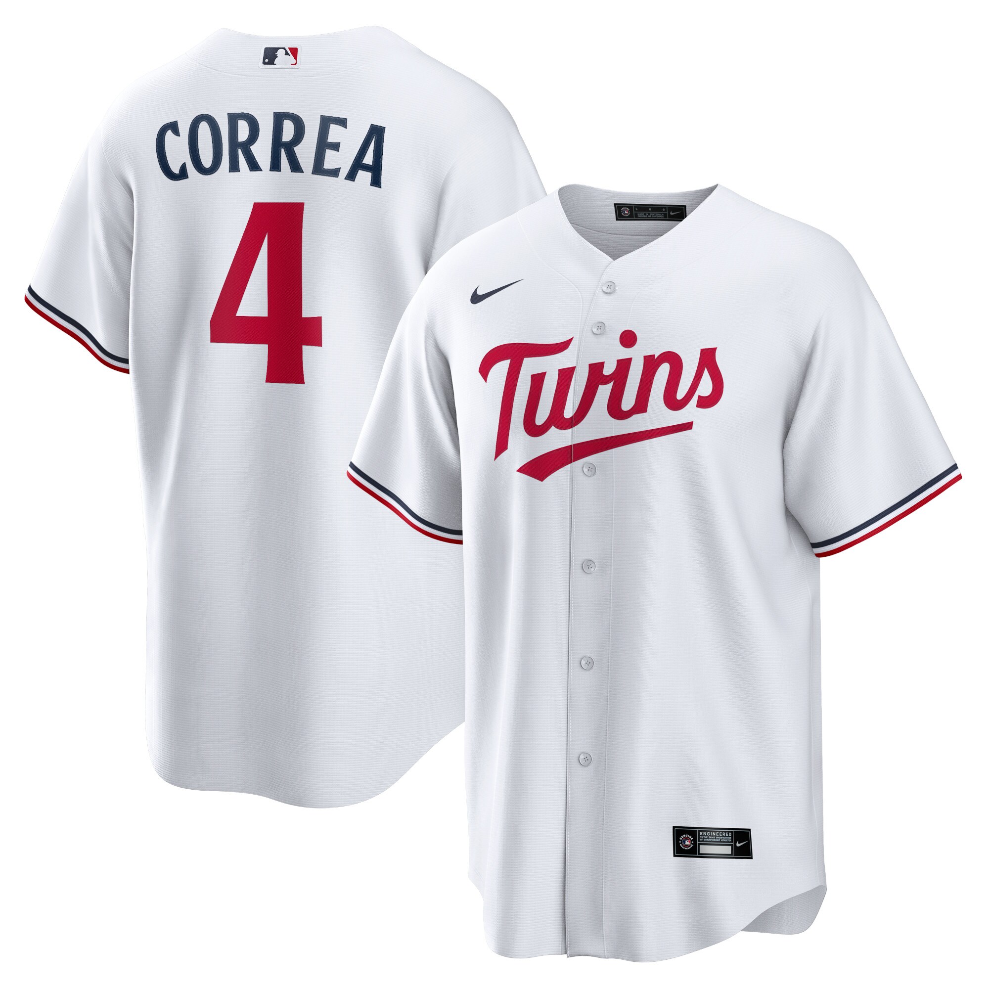 Minnesota Twins Jerseys Shop - mens minnesota twins carlos correa nike white home replica player jersey Collection | Twins Fan Essentials