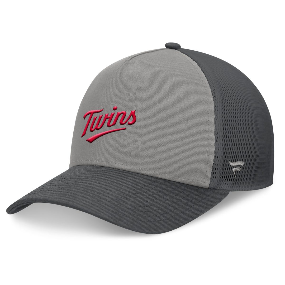 Minnesota Twins Jerseys Shop - mens minnesota twins fanatics graygraphite a-frame trucker adjustable hat Collection | Twins Fan Essentials