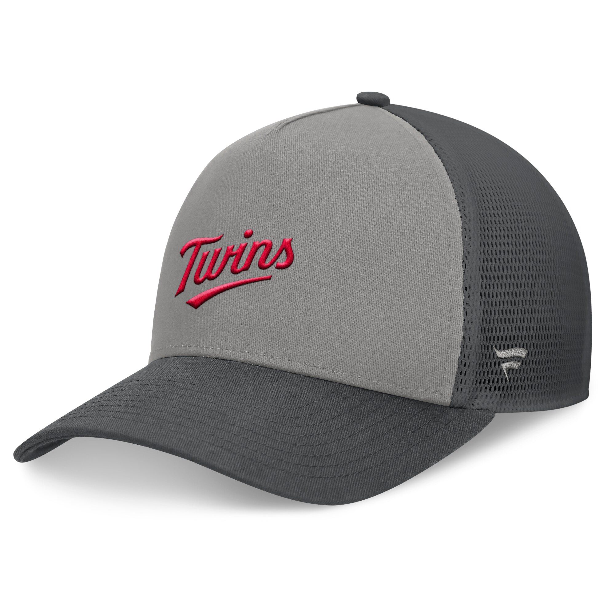 Minnesota Twins Jerseys Shop - mens minnesota twins fanatics graygraphite a-frame trucker adjustable hat Collection | Twins Fan Essentials