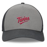 Minnesota Twins Jerseys Shop - mens minnesota twins fanatics graygraphite a-frame trucker adjustable hat Collection | Twins Fan Essentials