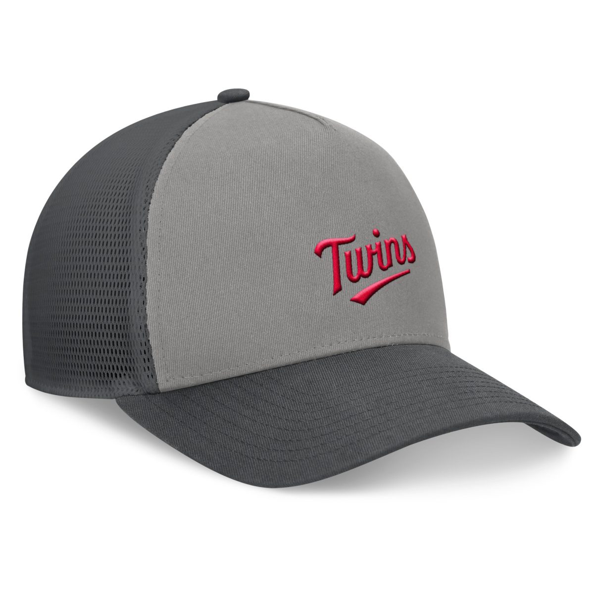 Minnesota Twins Jerseys Shop - mens minnesota twins fanatics graygraphite a-frame trucker adjustable hat Collection | Twins Fan Essentials
