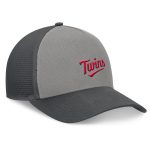Minnesota Twins Jerseys Shop - mens minnesota twins fanatics graygraphite a-frame trucker adjustable hat Collection | Twins Fan Essentials
