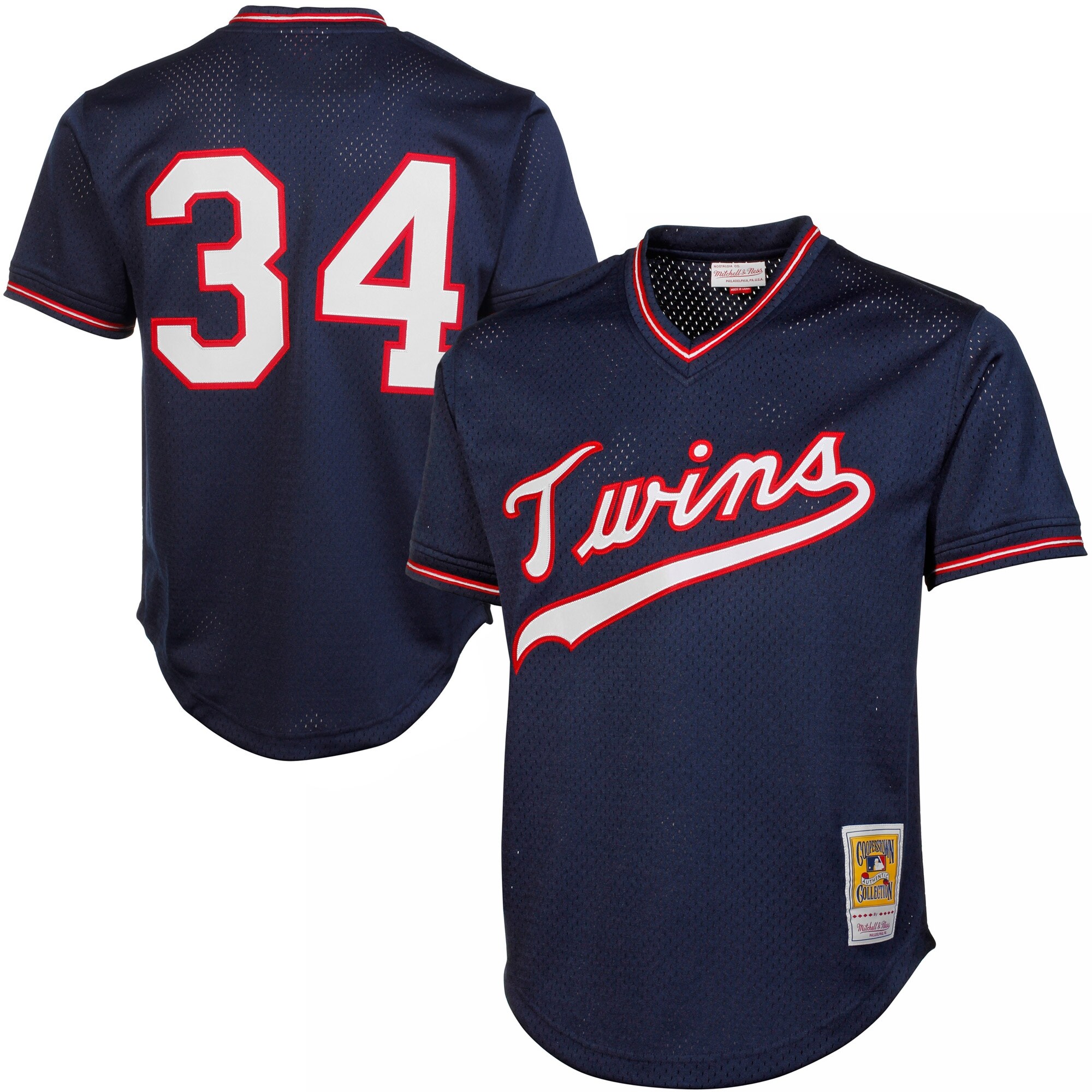 Minnesota Twins Jerseys Shop - mens minnesota twins kirby puckett mitchell  ness navy 1985 authentic cooperstown collection mesh batting practice jersey Collection | Twins Fan Essentials
