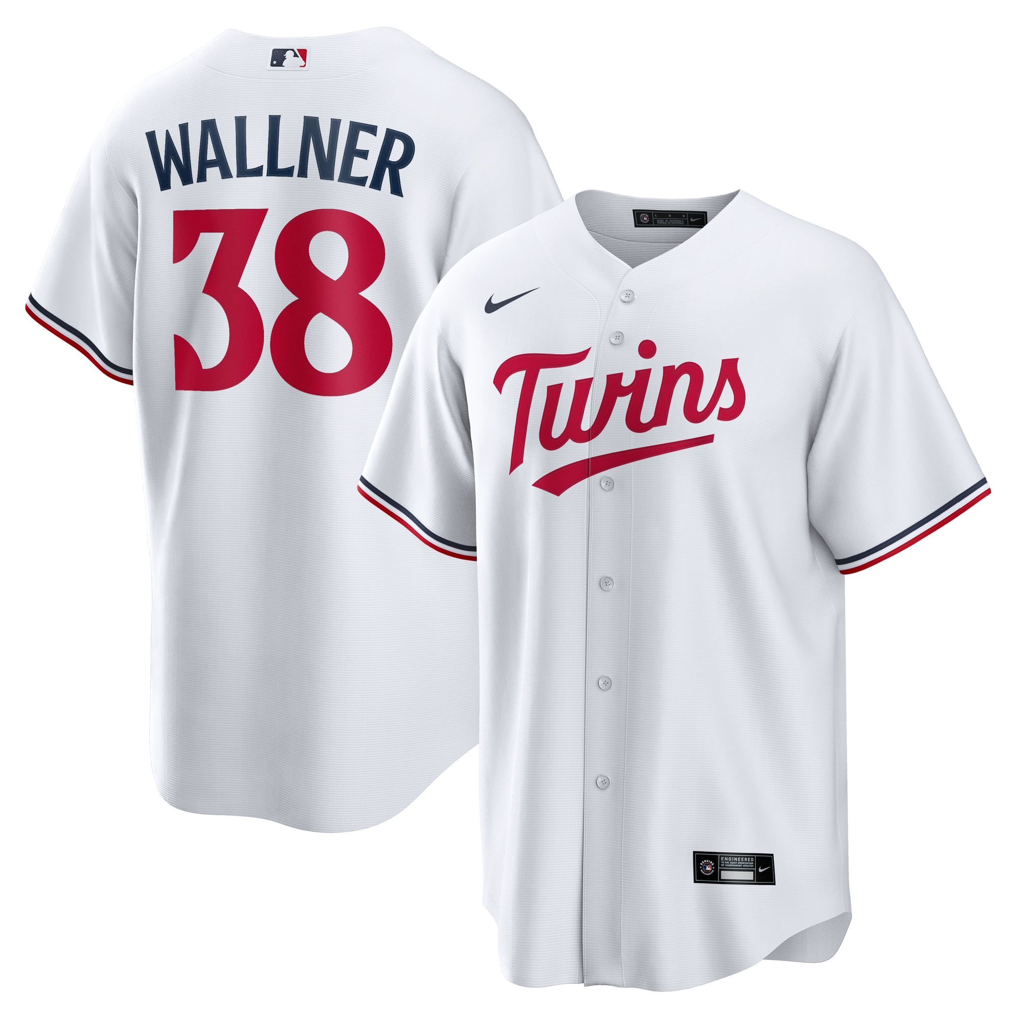 Minnesota Twins Jerseys Shop - mens minnesota twins matt wallner nike white home replica jersey Collection | Twins Fan Essentials