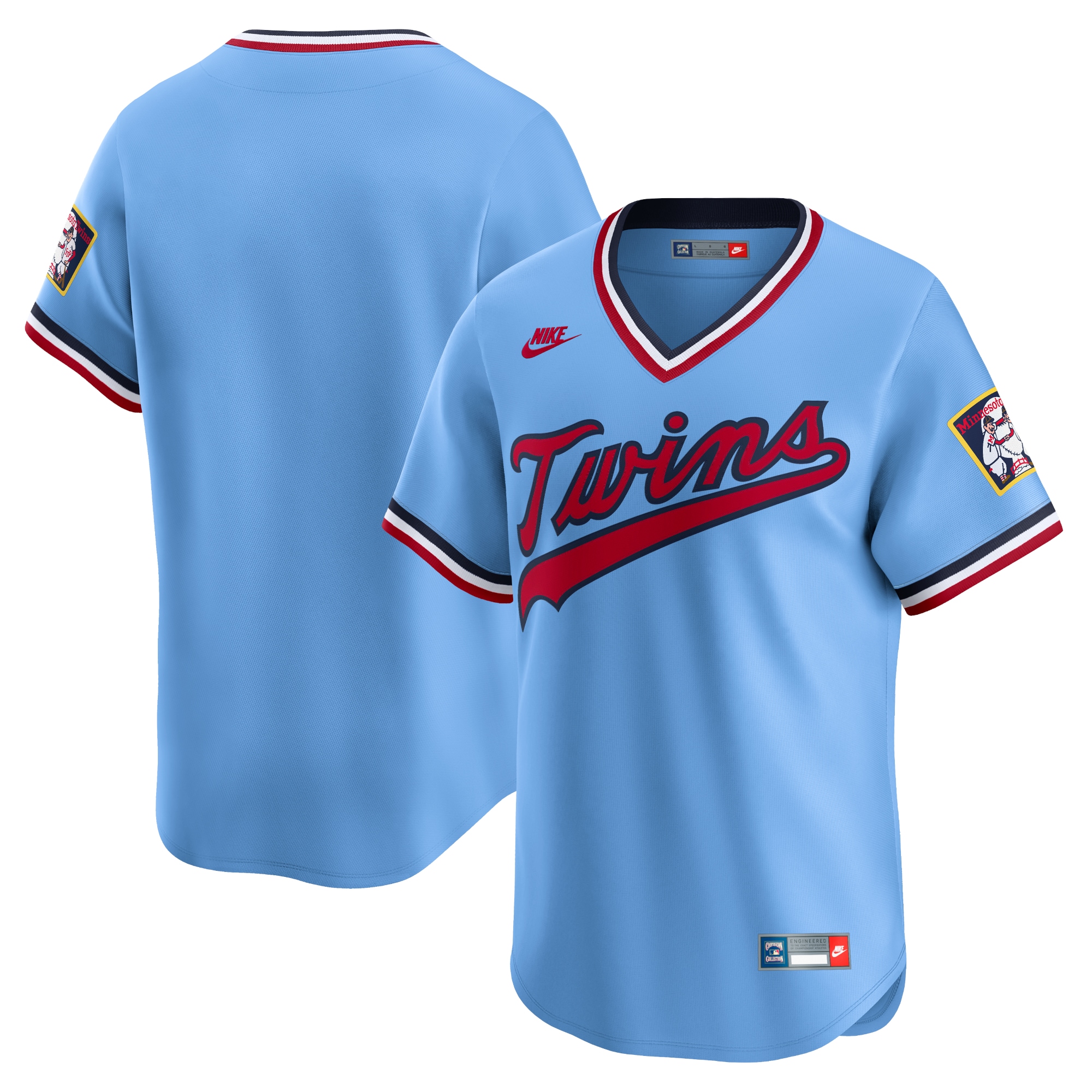 Minnesota Twins Jerseys Shop - mens minnesota twins nike light blue cooperstown collection limited jersey Collection | Twins Fan Essentials