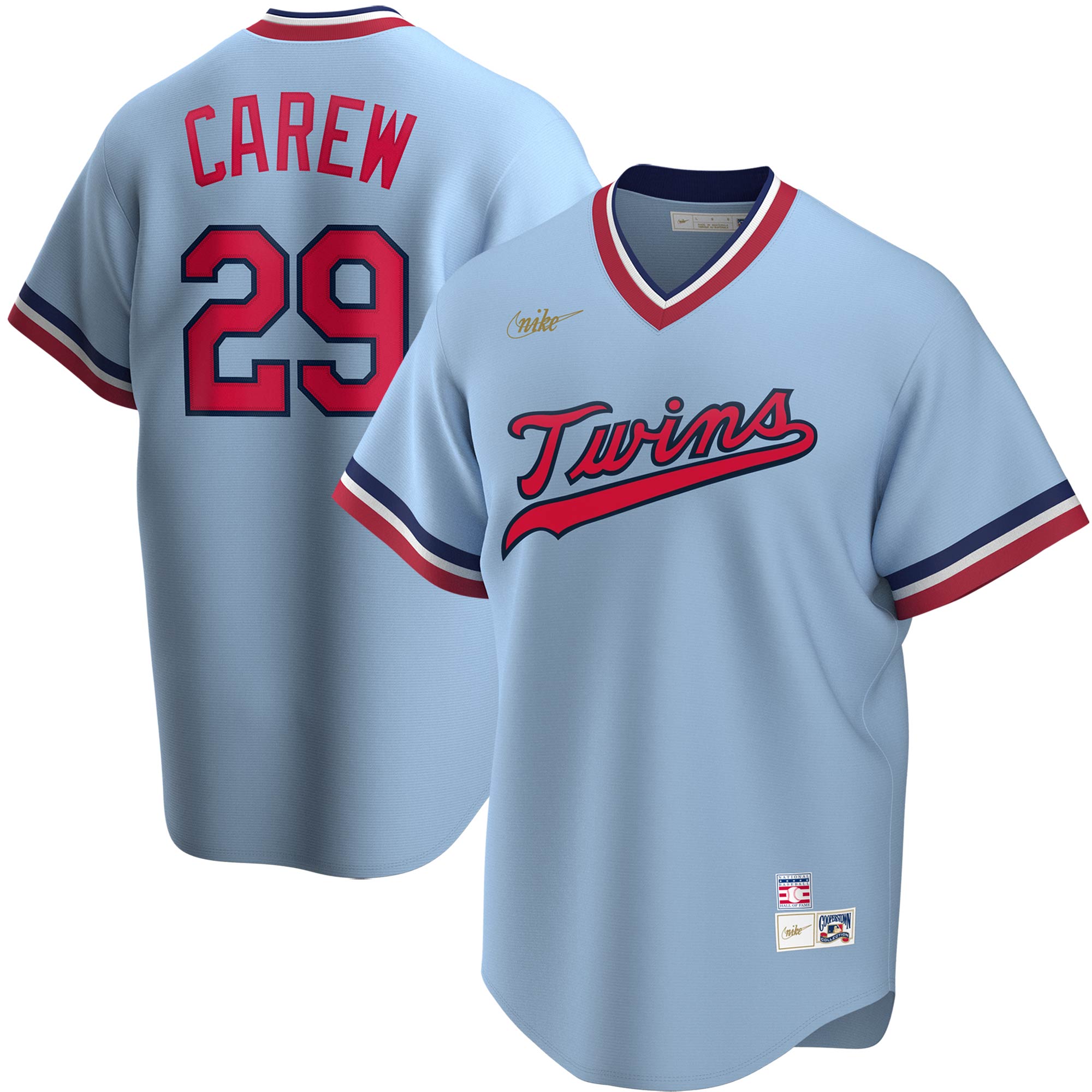 Minnesota Twins Jerseys Shop - mens minnesota twins rod carew nike light blue road cooperstown collection player jersey Collection | Twins Fan Essentials