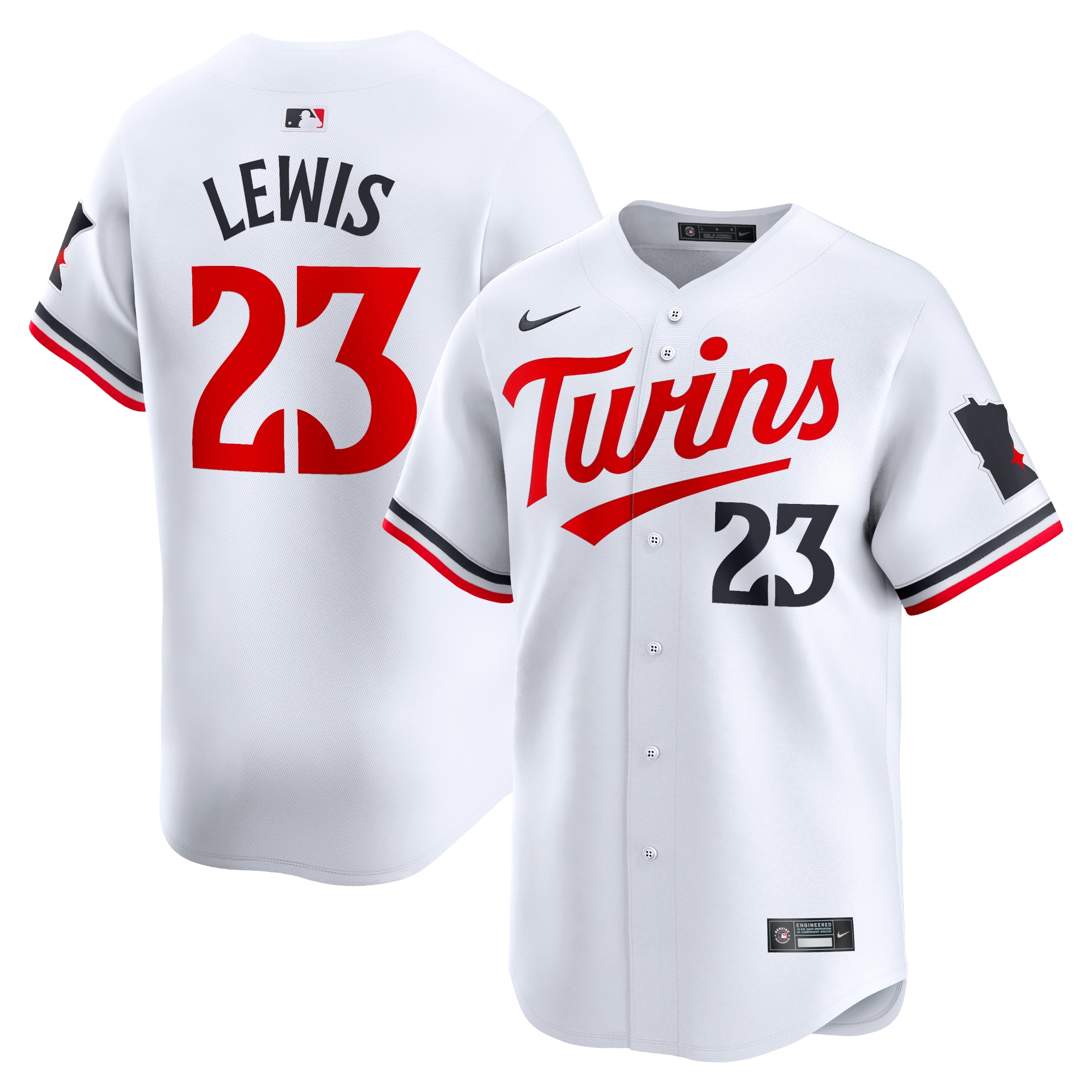 Minnesota Twins Jerseys Shop - mens minnesota twins royce lewis nike white home limited player jersey Collection | Twins Fan Essentials