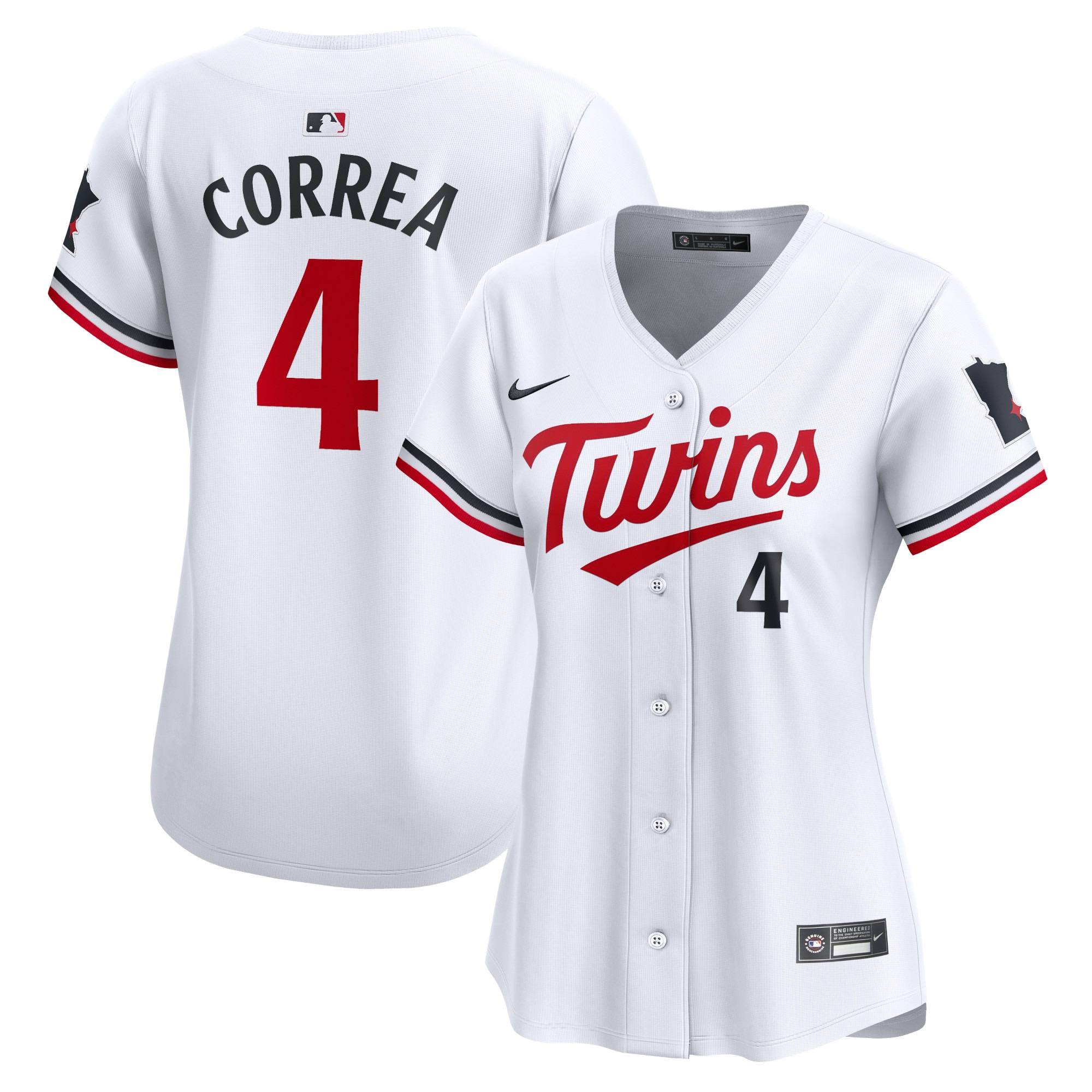 Minnesota Twins Jerseys Shop - womens minnesota twins carlos correa nike white home limited player jersey Collection | Twins Fan Essentials