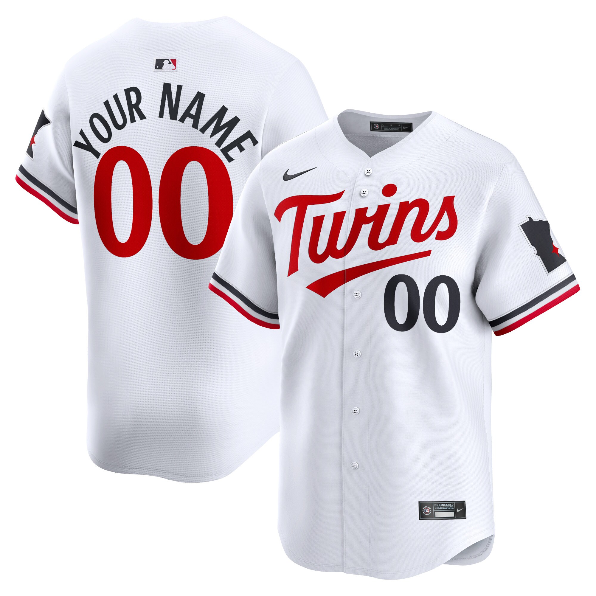 Minnesota Twins Jerseys Shop - youth minnesota twins nike white home limited custom jersey Collection | Twins Fan Essentials